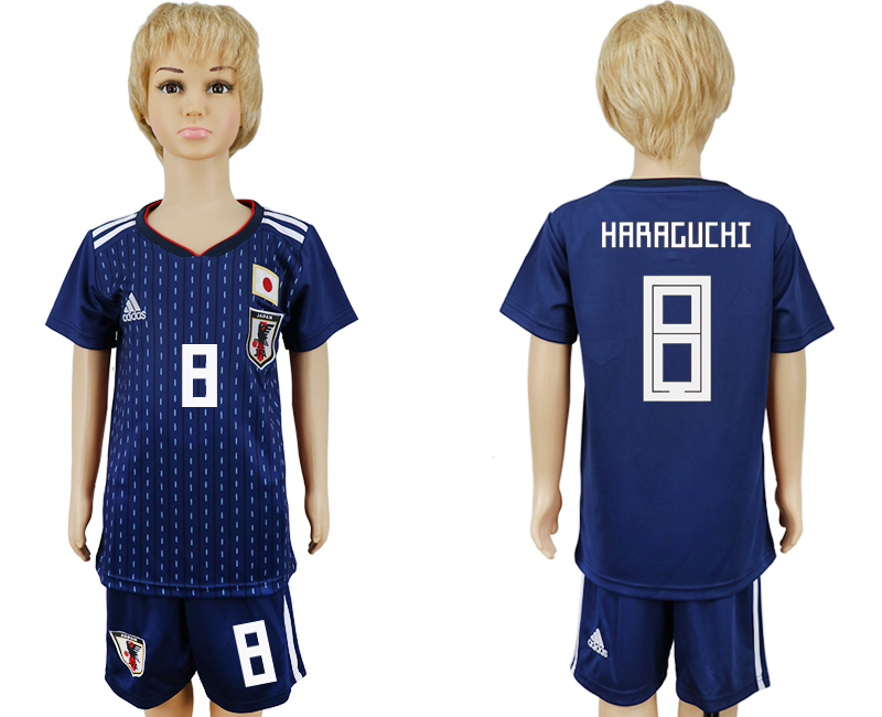 2018 World Cup Children football jersey JAPAN CHIRLDREN #8 HARAG